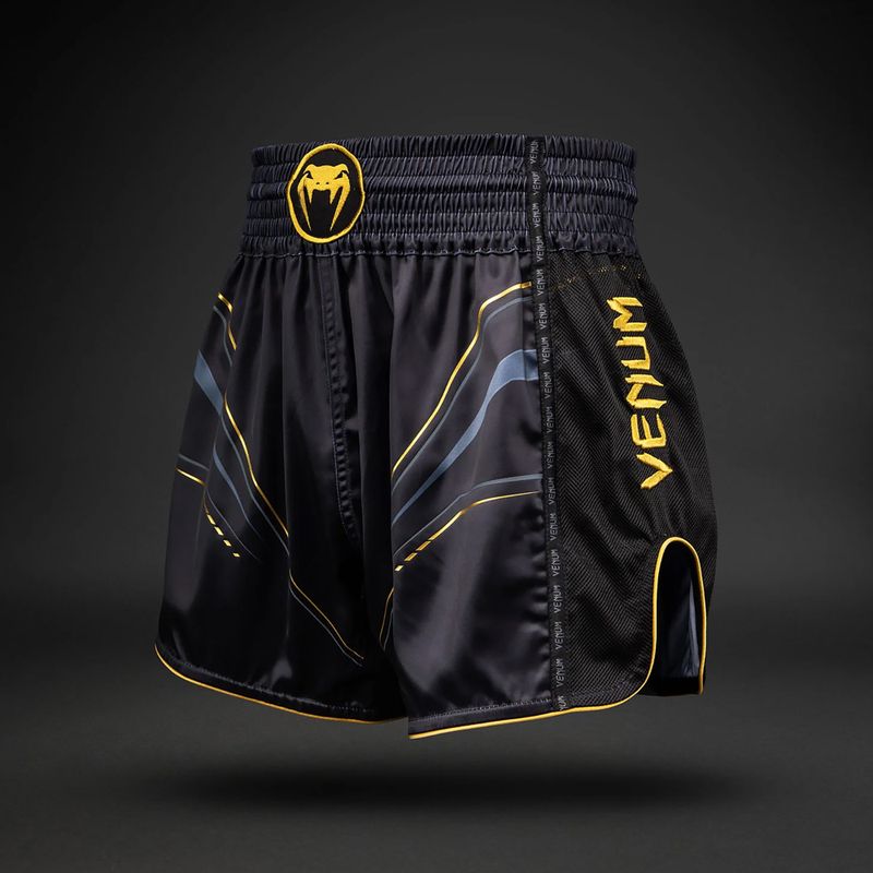 Pantaloni scurți de antrenament pentru bărbați Venum Streamline Muay Thai black/gold 4