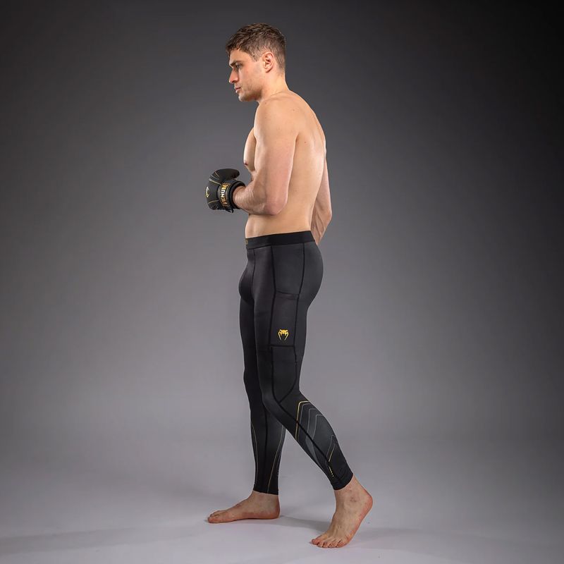 Colanți de antrenament pentru bărbați Venum Streamline Spats black/gold 4