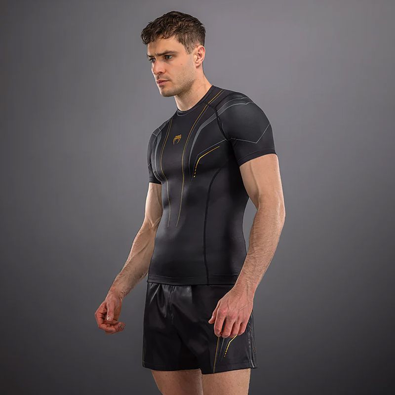 Rashguard pentru bărbați Venum Streamline black/gold 3