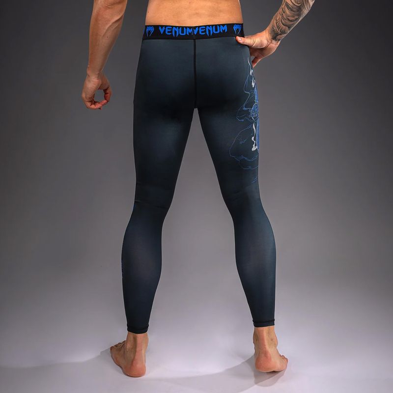 Colanți de antrenament pentru bărbați Venum Thunder Dragon Spats Black/Royal Blue 3