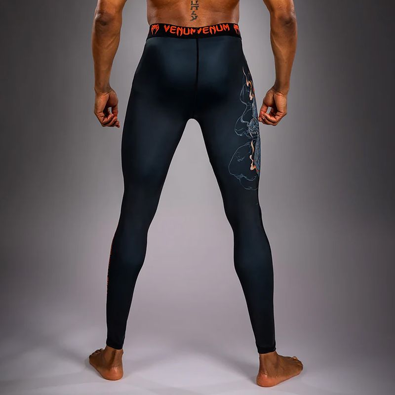 Colanți de antrenament pentru bărbați Venum Thunder Dragon Spats Black/Grey/Copper 2