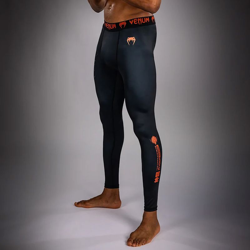 Colanți de antrenament pentru bărbați Venum Thunder Dragon Spats Black/Grey/Copper 4