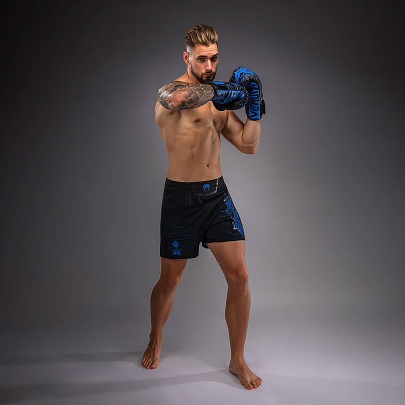 Pantaloni scurți de antrenament pentru bărbați Venum Thunder Dragon Black/Royal Blue 4