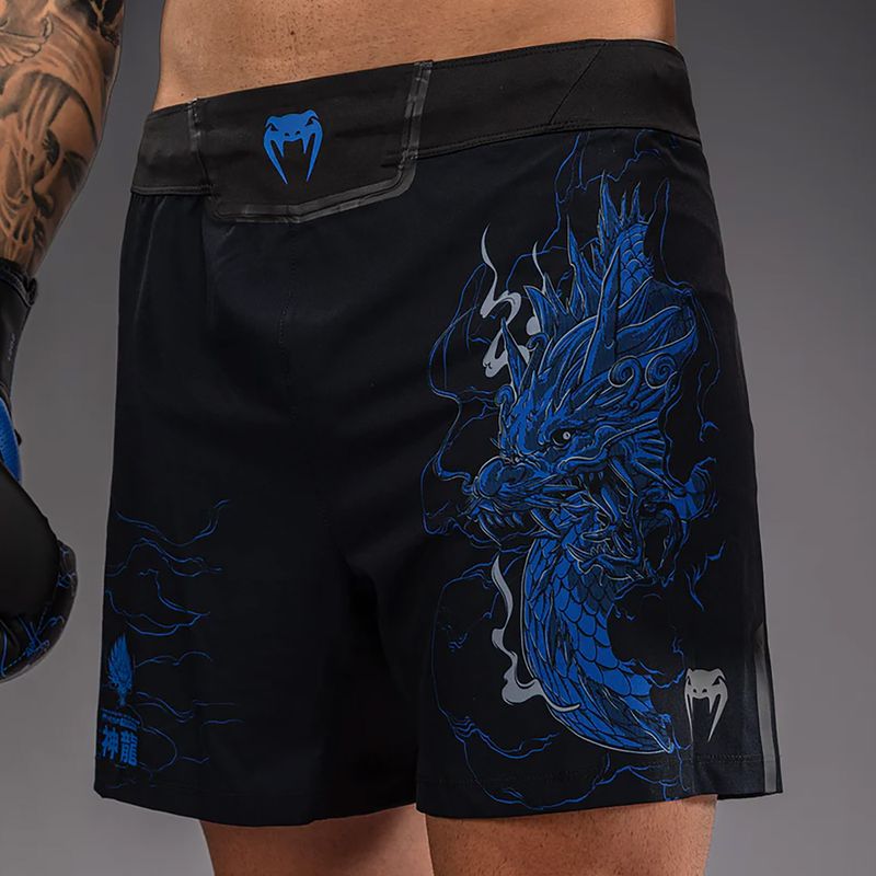 Pantaloni scurți de antrenament pentru bărbați Venum Thunder Dragon Black/Royal Blue 6
