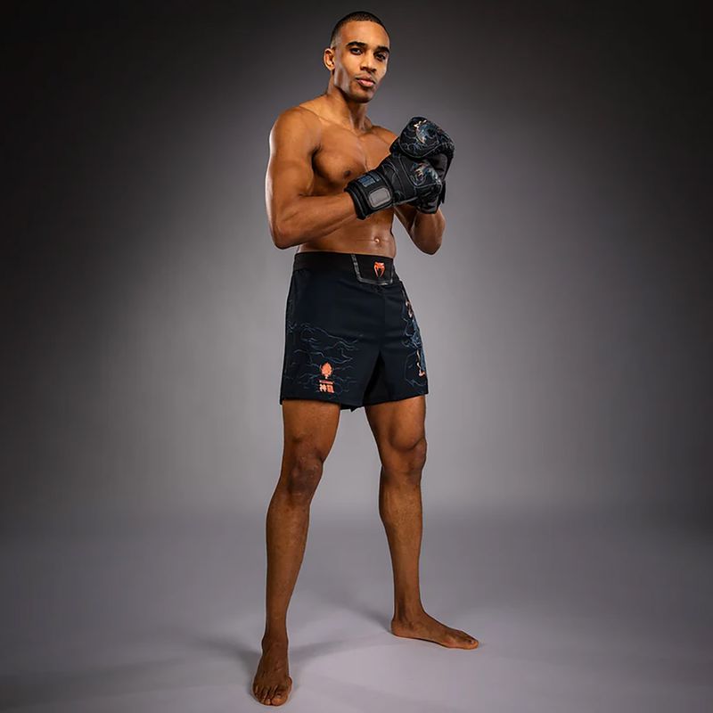Pantaloni scurți de antrenament pentru bărbați Venum Thunder Dragon Black/Grey/Copper 2