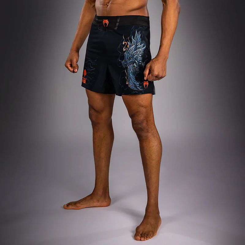 Pantaloni scurți de antrenament pentru bărbați Venum Thunder Dragon Black/Grey/Copper 4