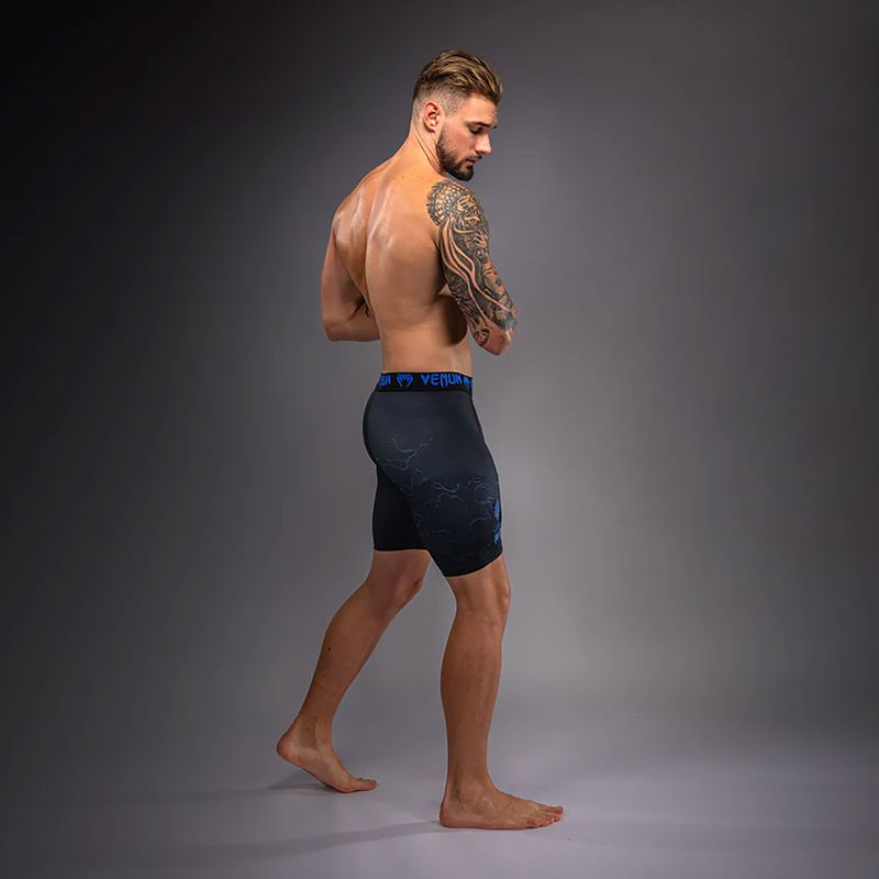Pantaloni scurți de antrenament pentru bărbați Venum Thunder Dragon Vale Tudo Black/Royal Blue 4