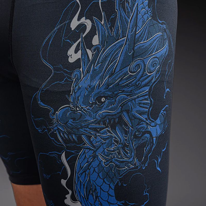 Pantaloni scurți de antrenament pentru bărbați Venum Thunder Dragon Vale Tudo Black/Royal Blue 6