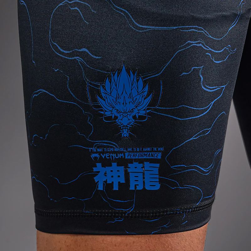Pantaloni scurți de antrenament pentru bărbați Venum Thunder Dragon Vale Tudo Black/Royal Blue 7