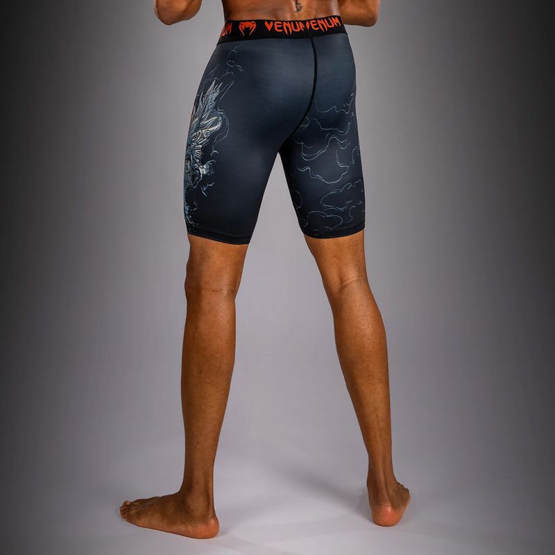 Pantaloni scurți de antrenament pentru bărbați Venum Thunder Dragon Vale Tudo Black/Grey/Copper 3