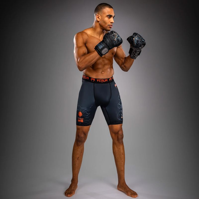 Pantaloni scurți de antrenament pentru bărbați Venum Thunder Dragon Vale Tudo Black/Grey/Copper 4