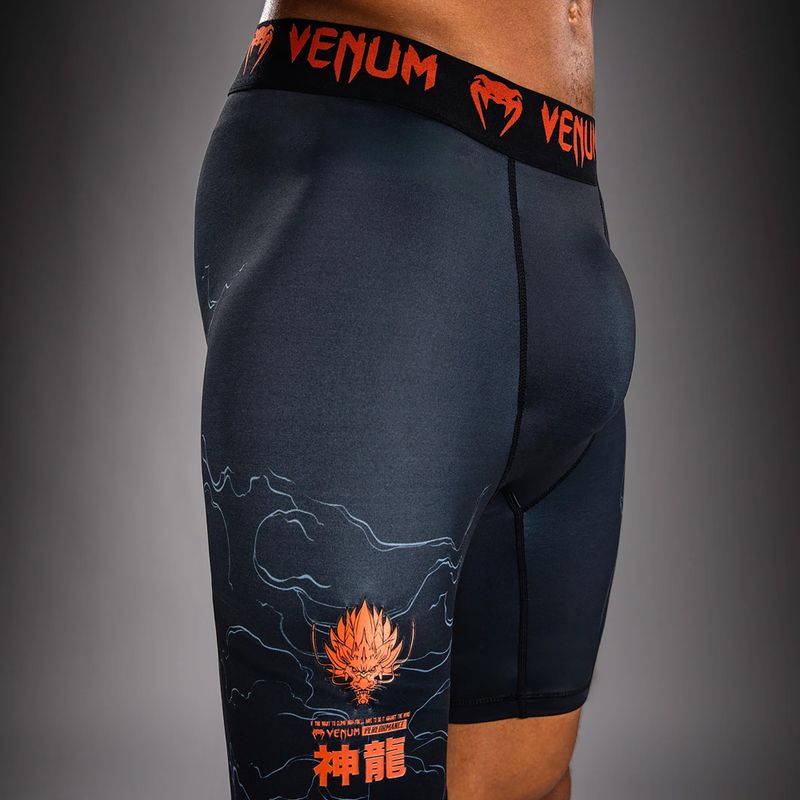 Pantaloni scurți de antrenament pentru bărbați Venum Thunder Dragon Vale Tudo Black/Grey/Copper 7