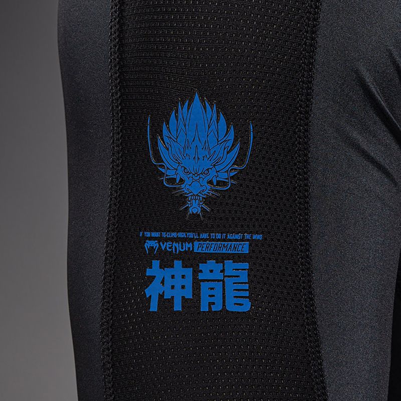 Rashguard cu mânecă lungă pentru bărbați Venum Thunder Dragon black/royal blue 6