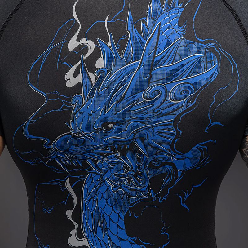 Rashguard pentru bărbați Venum Thunder Dragon black/royal blue 5