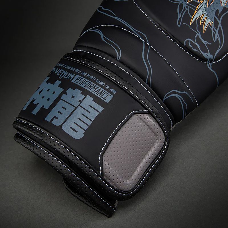 Mănuși de box Venum Thunder Dragon Boxing black/grey/copper 3