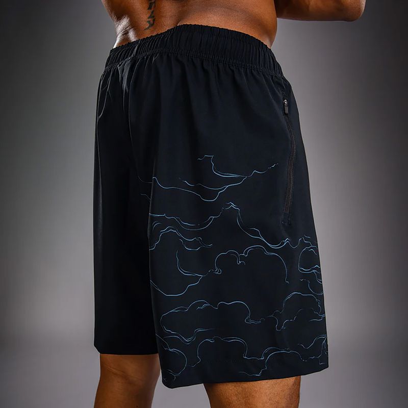 Pantaloni scurți de antrenament pentru bărbați Venum Thunder Dragon Training Black/Grey/Copper 6