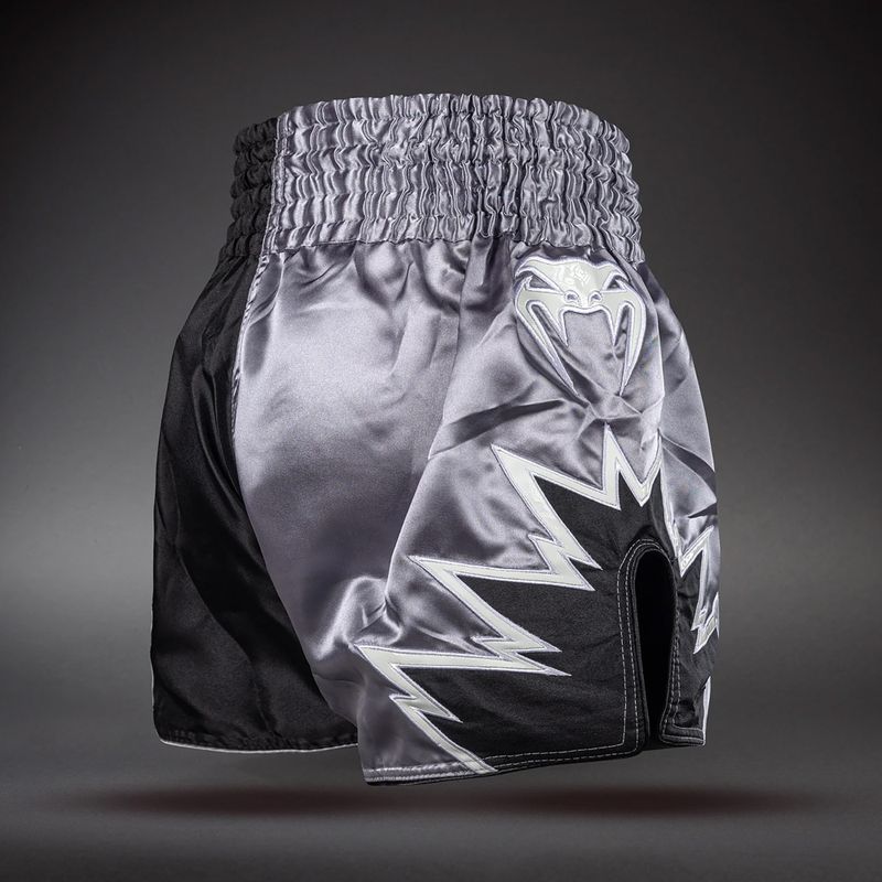 Pantaloni scurți de antrenament Venum Inferno 2.0 Muay Thai Grey / Black 4