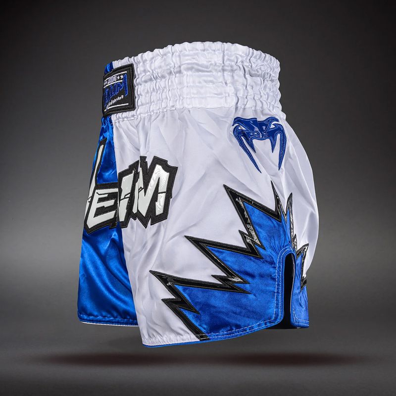 Pantaloni scurți de antrenament Venum Inferno 2.0 Muay Thai white/blue 3