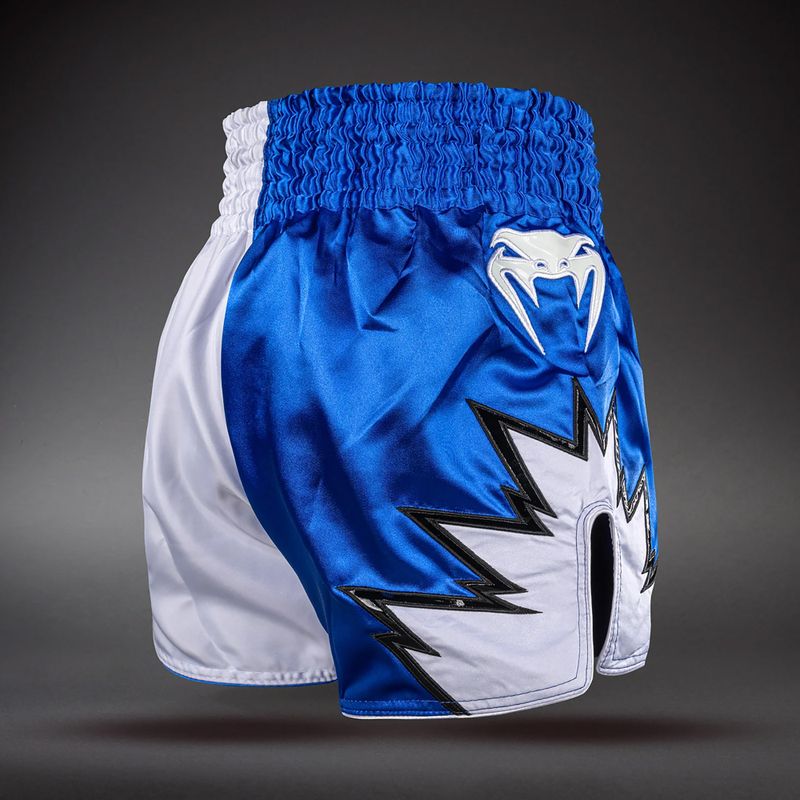Pantaloni scurți de antrenament Venum Inferno 2.0 Muay Thai white/blue 4