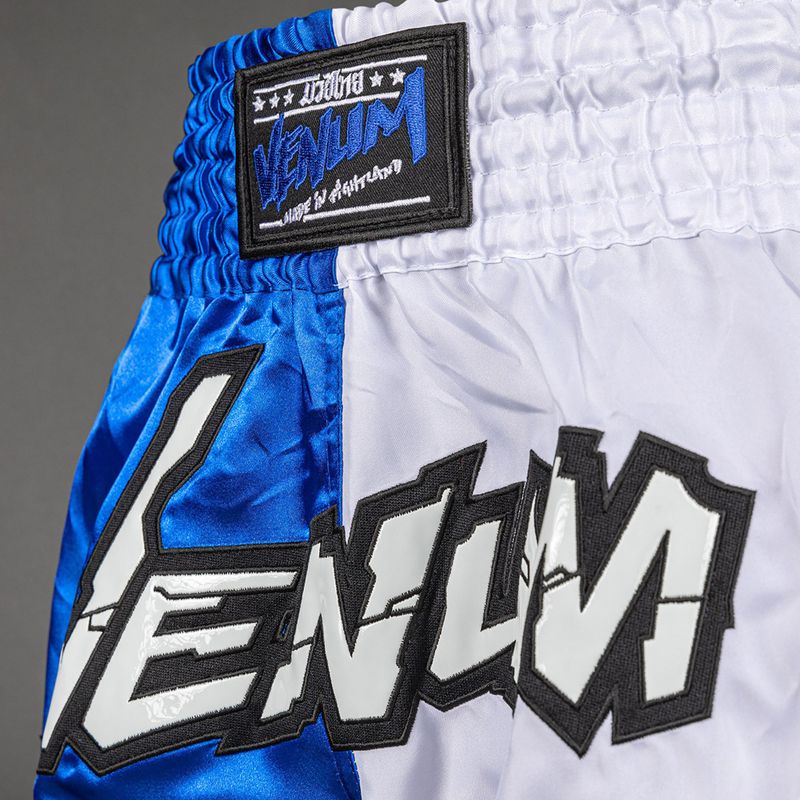 Pantaloni scurți de antrenament Venum Inferno 2.0 Muay Thai white/blue 5