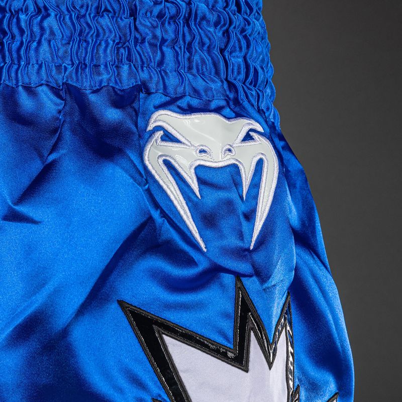 Pantaloni scurți de antrenament Venum Inferno 2.0 Muay Thai white/blue 6