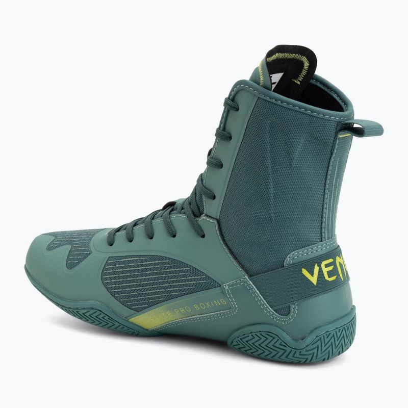 Încălțăminte de box Venum Elite Neo Boxing green/neon yellow 3