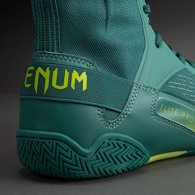 Încălțăminte de box Venum Elite Neo Boxing green/neon yellow 5