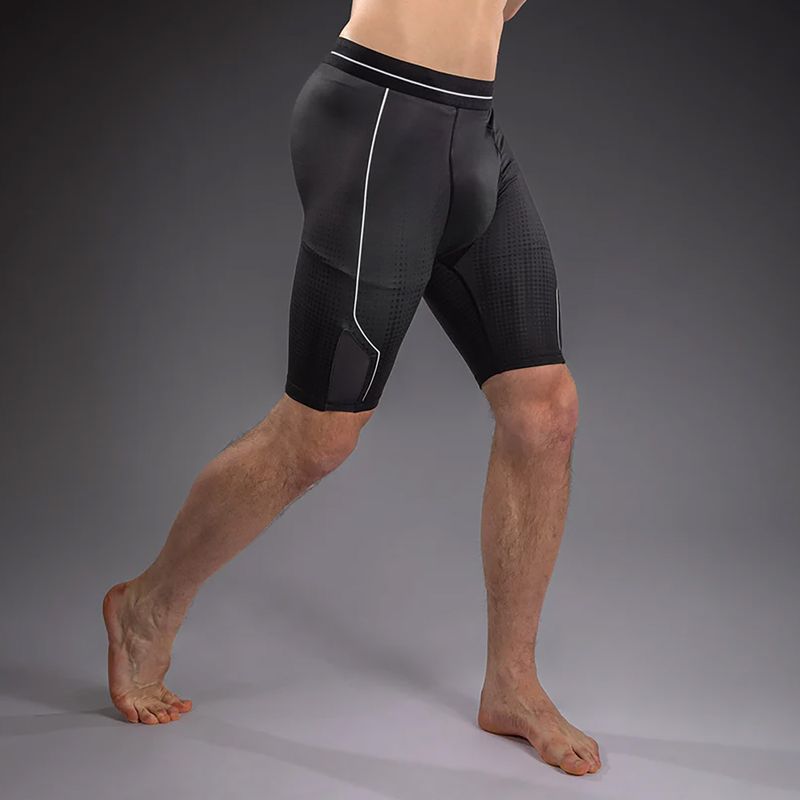 Pantaloni scurți de antrenament pentru bărbați Venum Stealth Vale Tudo black/white 5