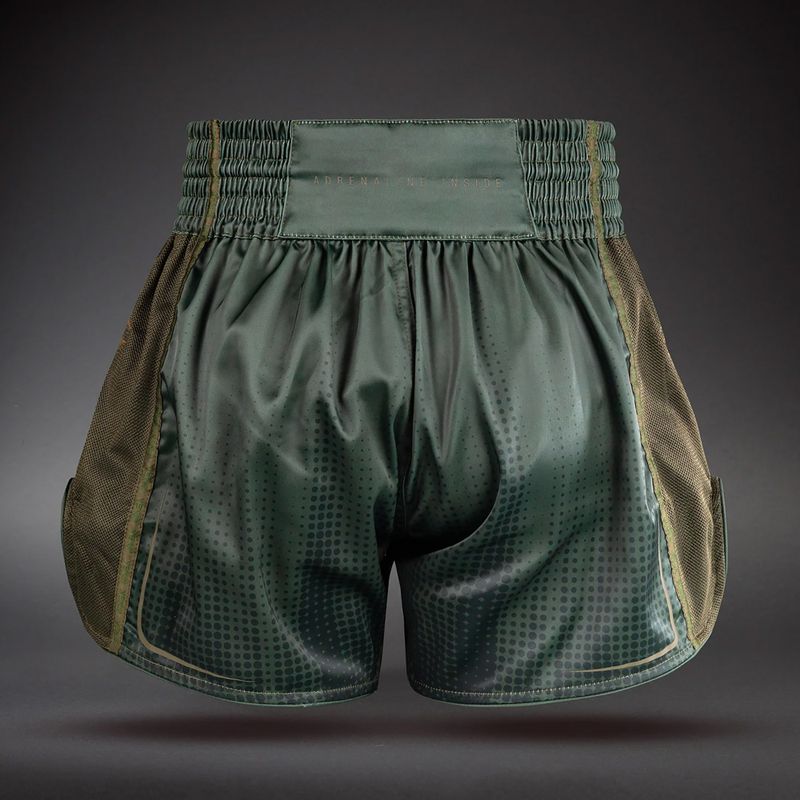 Pantaloni scurți de antrenament Venum Stealth Muay Thai Khaki/Dark Green 2