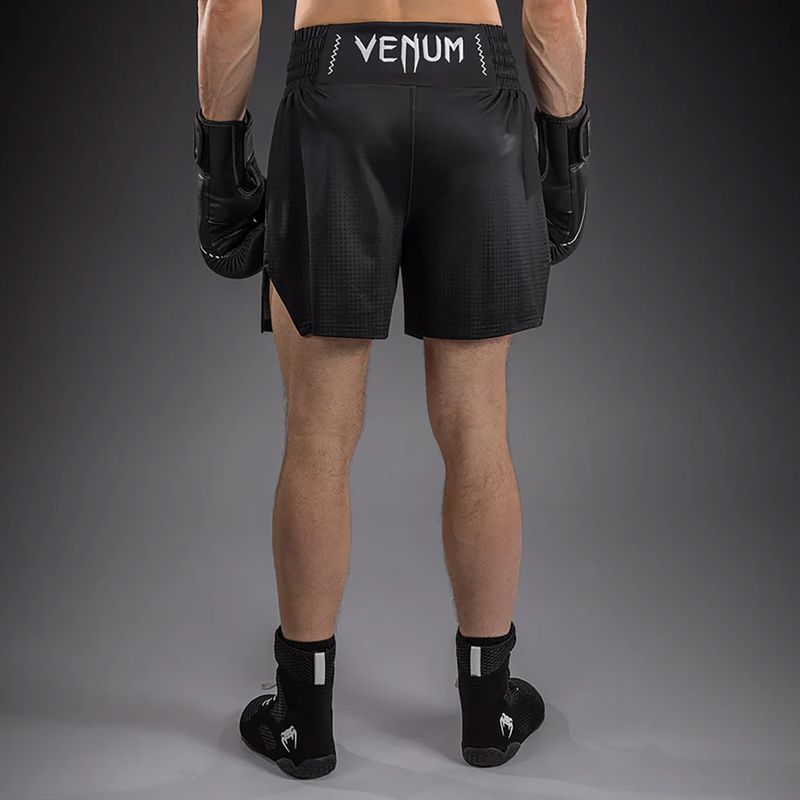 Pantaloni scurți de box pentru bărbați Venum Stealth Boxing black/white 3
