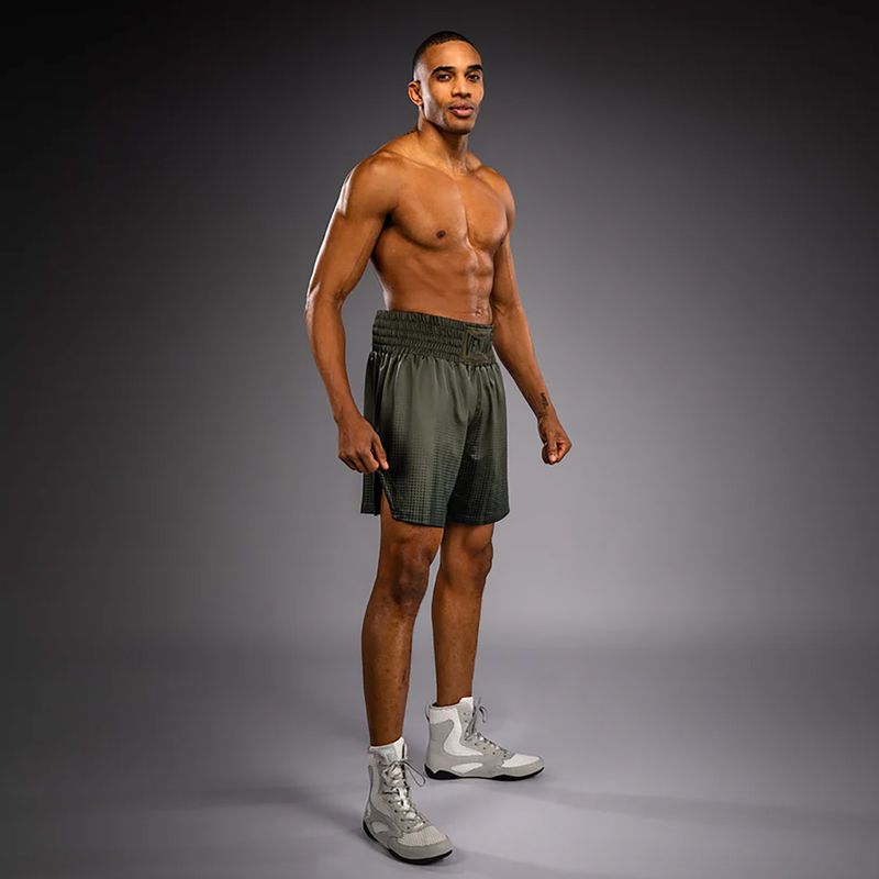 Pantaloni scurți de box pentru bărbați Venum Stealth Boxing Khaki/Dark Green 2