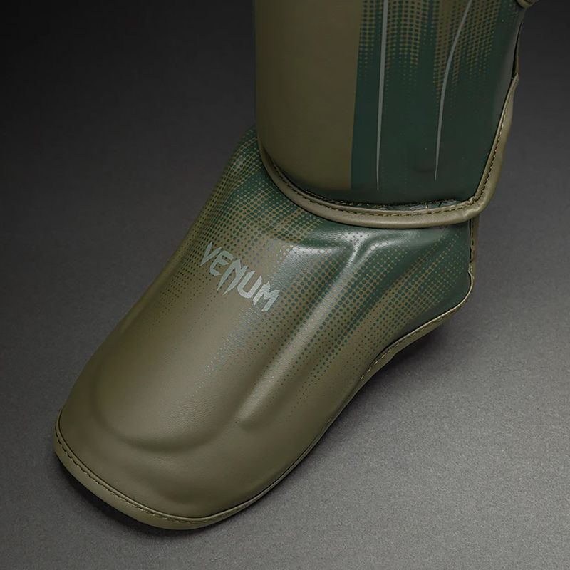 Protecții pentru tibie și picioare Venum Stealth Shin khaki/dark green 3