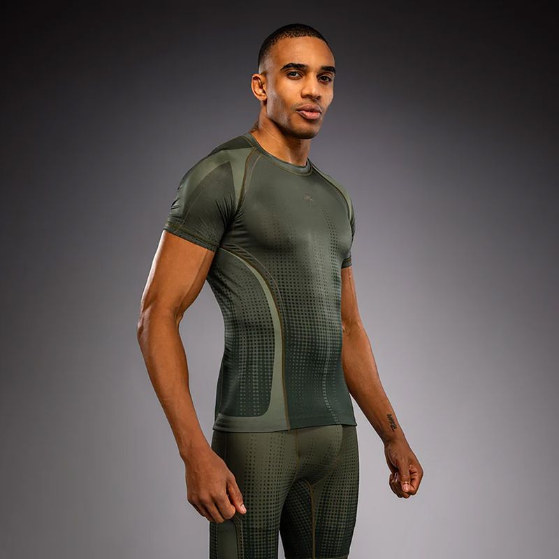 Rashguard pentru bărbați Venum Stealth Rashguard khaki/dark green 3