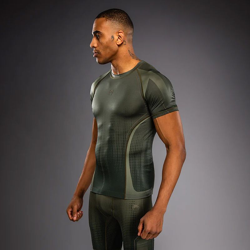 Rashguard pentru bărbați Venum Stealth Rashguard khaki/dark green 4