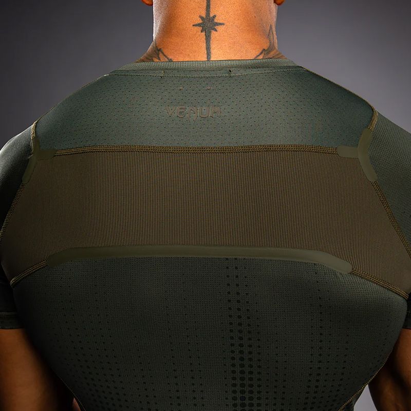 Rashguard pentru bărbați Venum Stealth Rashguard khaki/dark green 6
