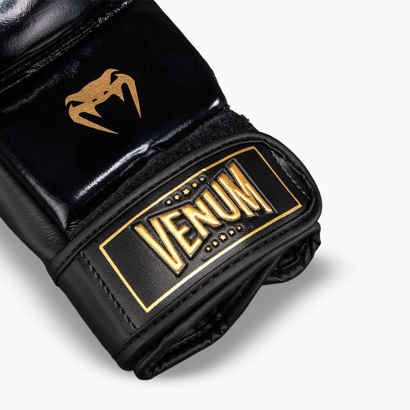 Mănuși de MMA Venum Attack 2.0 Sparring Leather black/gold 6