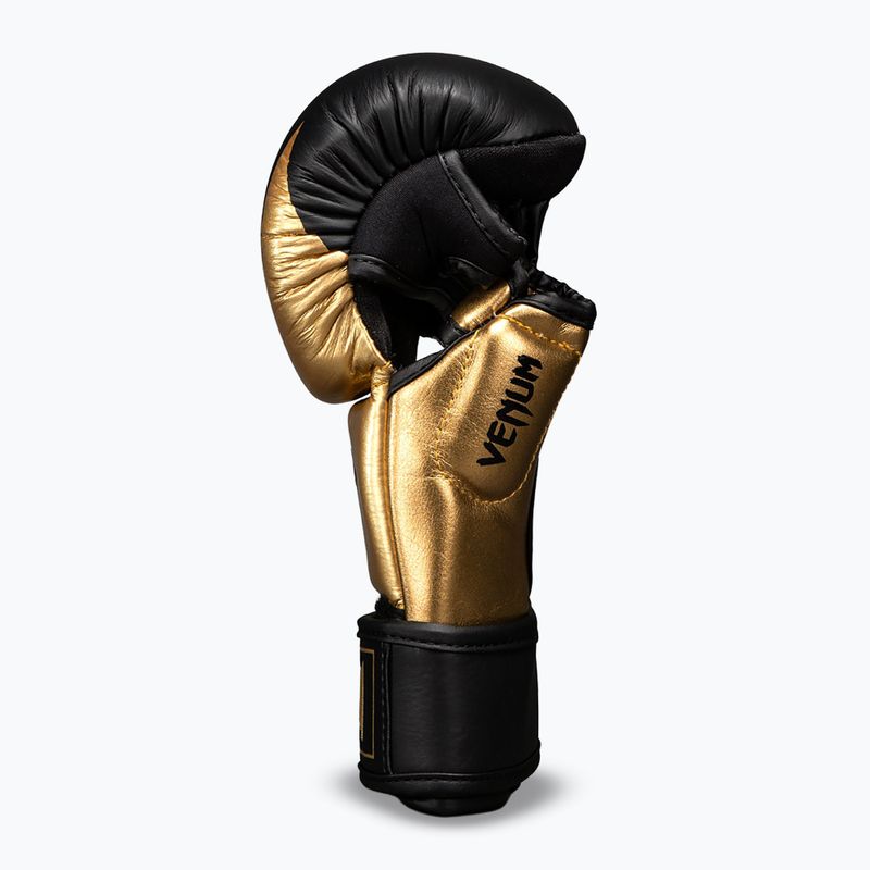 Mănuși de MMA Venum Attack 2.0 Sparring Leather gold/black 3