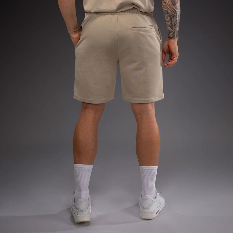 Pantaloni scurți pentru bărbați Venum Giant 3D Cotton Beige 3