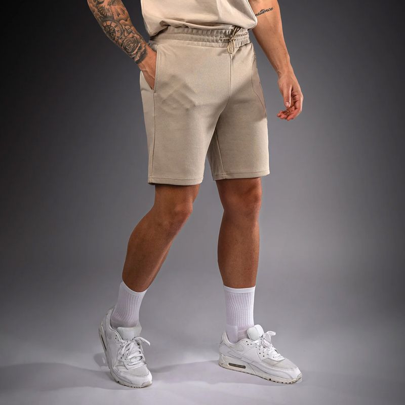 Pantaloni scurți pentru bărbați Venum Giant 3D Cotton Beige 4