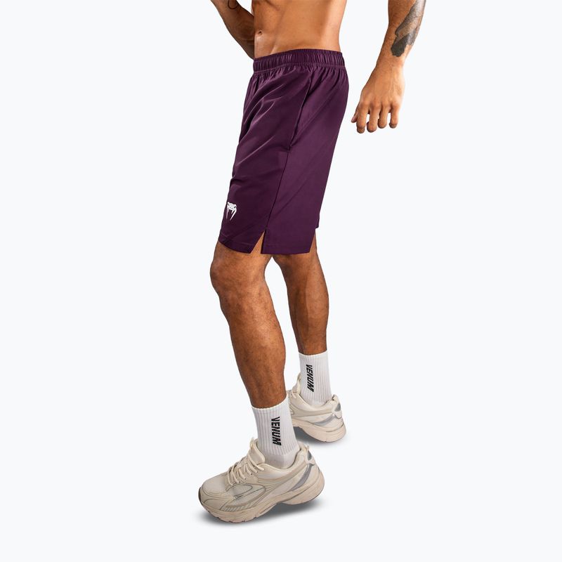 Pantaloni scurți de antrenament pentru bărbați Venum Contender Training dark purple/white 3