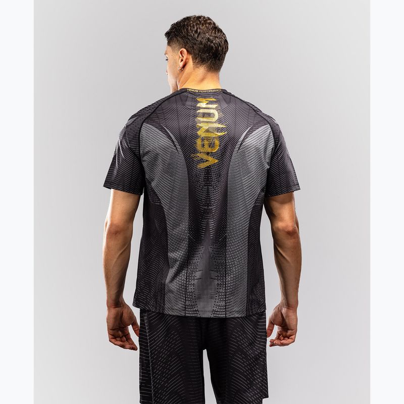 Tricou pentru bărbați Venum Galactic 3.0 Dry Tech black/gold 2