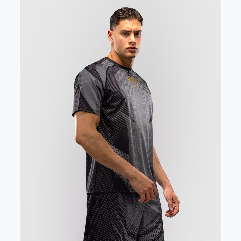 Tricou pentru bărbați Venum Galactic 3.0 Dry Tech black/gold 4