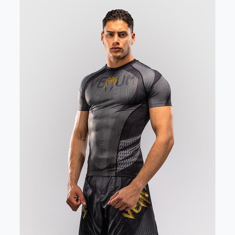 Rashguard pentru bărbați Venum Galactic 3.0 Rashguard SS black/gold 3