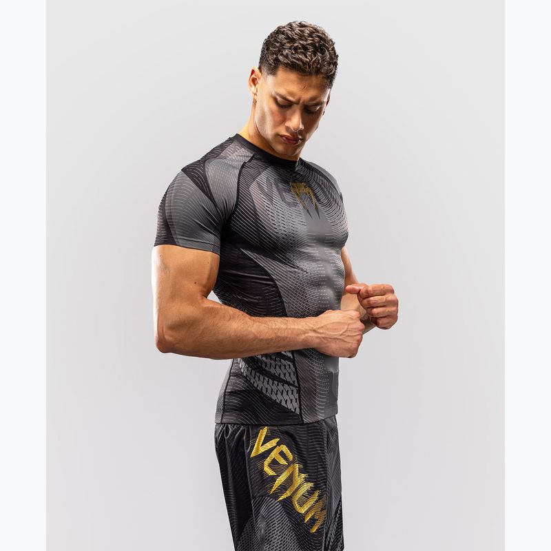 Rashguard pentru bărbați Venum Galactic 3.0 Rashguard SS black/gold 4