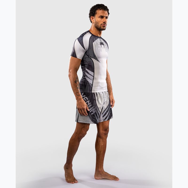 Rashguard pentru bărbați Venum Galactic 3.0 Rashguard SS off white/black 2