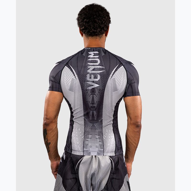 Rashguard pentru bărbați Venum Galactic 3.0 Rashguard SS off white/black 3