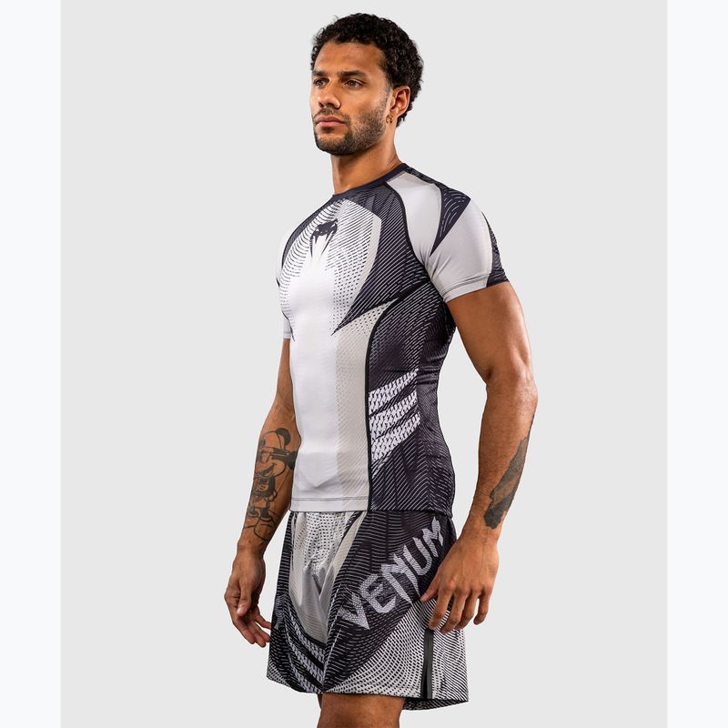 Rashguard pentru bărbați Venum Galactic 3.0 Rashguard SS off white/black 4