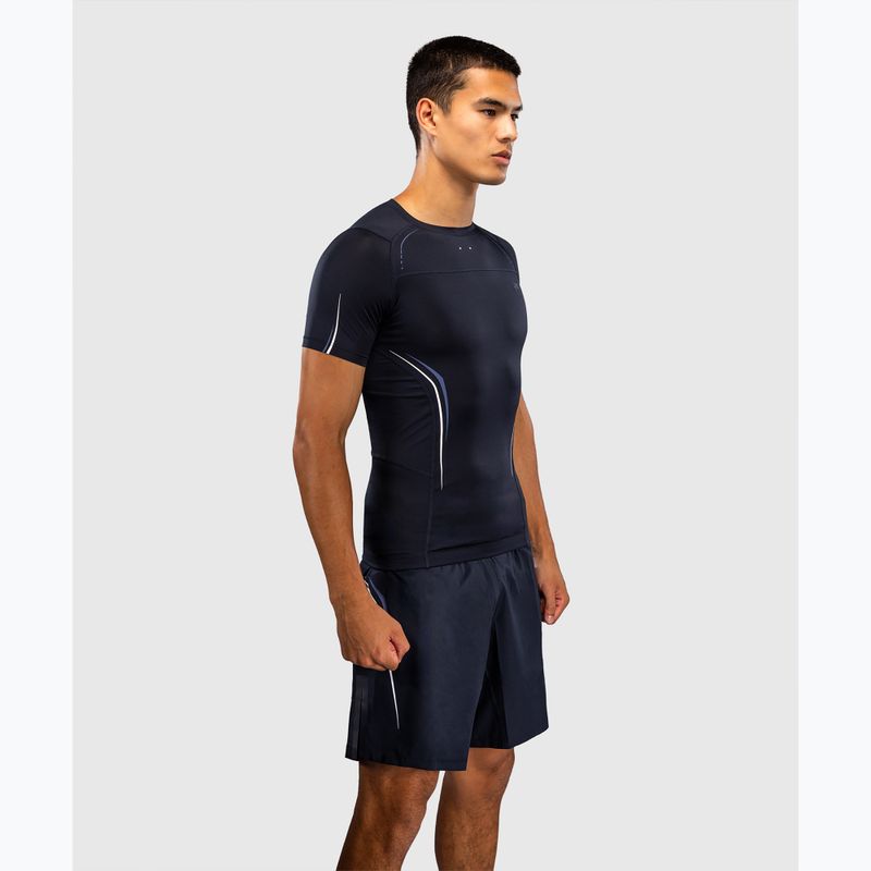 Rashguard pentru bărbați Venum G-Core Rashguard SS navy blue/white 4