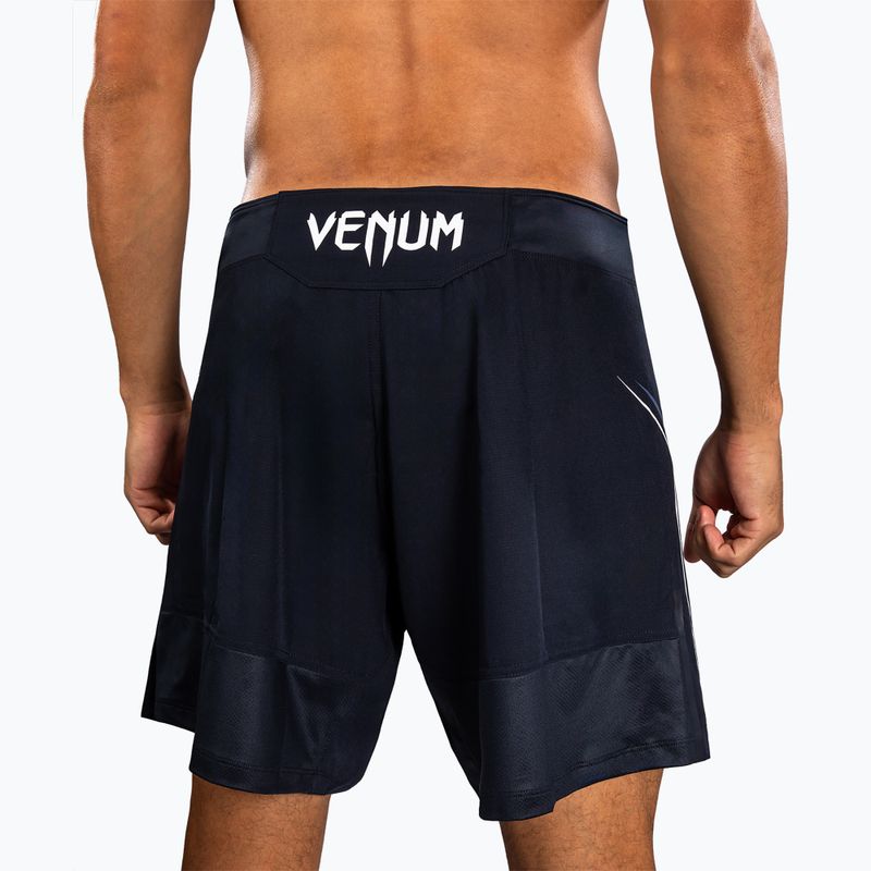 Pantaloni scurți de antrenament pentru bărbați Venum G-Core Fight navy blue/white 7