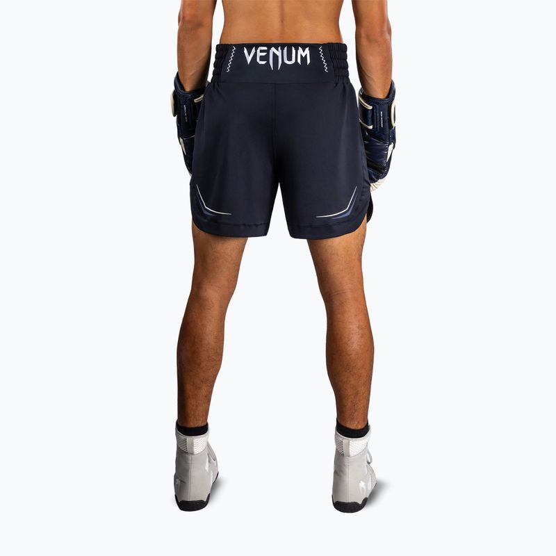Pantaloni scurți de antrenament pentru bărbați Venum G-Core Boxing navy blue/white 3